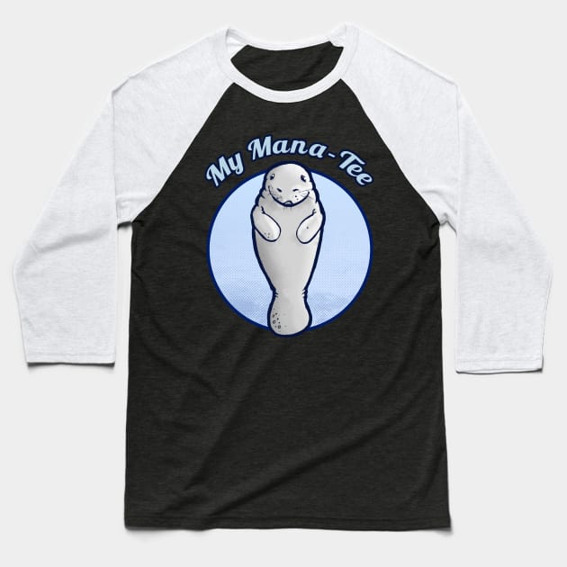 Manatee Baseball T-Shirt by sparkmark